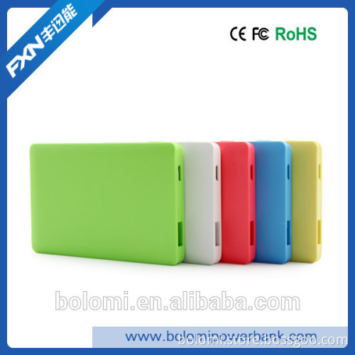 2015 New product Ultra-thin 9mm credit card power bank, micro usb battery charger, slim power bank